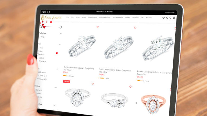 Tips to Buy Moissanite Engagement Ring Online