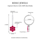 2.25 CT Ruby and Moissanite Flower Drop Dangle Earrings Ruby - ( AAA ) - Quality - Rosec Jewels