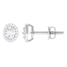 Certified Zircon Screw Back Stud Earrings Zircon - ( AAAA ) - Quality - Rosec Jewels