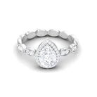 1.75 CT Classic Zircon Teardrop Engagement Ring in Gold Zircon - ( AAAA ) - Quality - Rosec Jewels