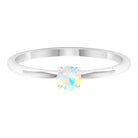 1/4 CT Claw Set Round Ethiopian Opal Solitaire Promise Ring Ethiopian Opal - ( AAA ) - Quality - Rosec Jewels