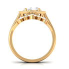 2.75 CT Certified Moissanite Designer Wedding Ring Set Moissanite - ( D-VS1 ) - Color and Clarity - Rosec Jewels
