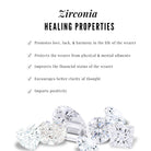 Round Shape Zircon Celestial Hoop Drop Earrings Zircon - ( AAAA ) - Quality - Rosec Jewels