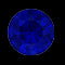 خاتم سوليتير مقطوع على شكل مثمن مصنوع من الياقوت الأزرق والماس