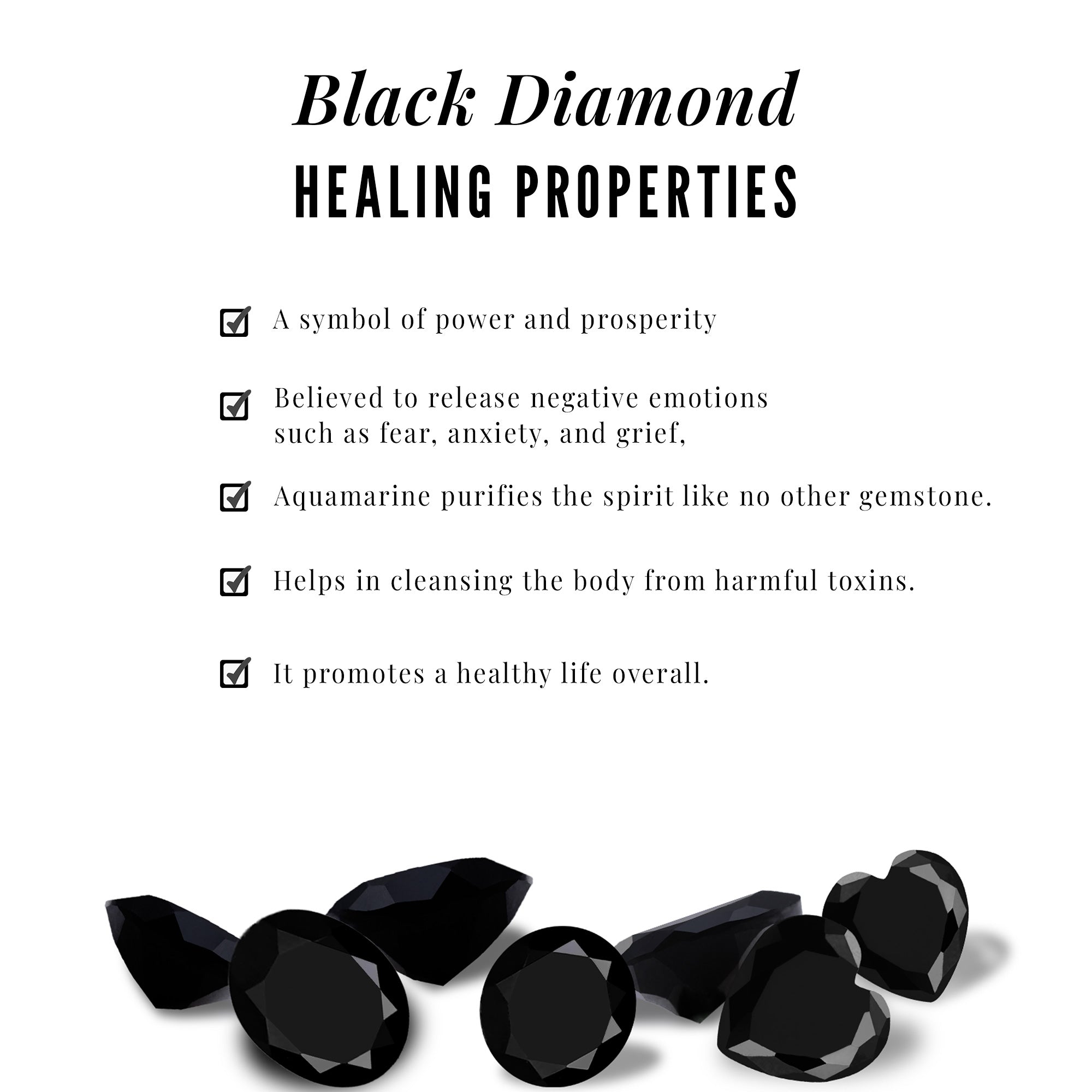 0.75 CT Natural Black Diamond Heart Dangle Pendant Necklace with Diamond Black Diamond - ( AAA ) - Quality - Rosec Jewels