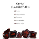 Round Shape Garnet Stud Earrings with Diamond Halo Garnet - ( AAA ) - Quality - Rosec Jewels