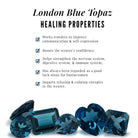 London Blue Topaz and Diamond Band Ring London Blue Topaz - ( AAA ) - Quality - Rosec Jewels