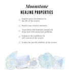 3 Prong Set Solitaire Moonstone Swirl Stud Earrings Moonstone - ( AAA ) - Quality - Rosec Jewels