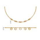 1.25 CT Bezel Set Aquamarine Station Chain Bracelet Aquamarine - ( AAA ) - Quality - Rosec Jewels