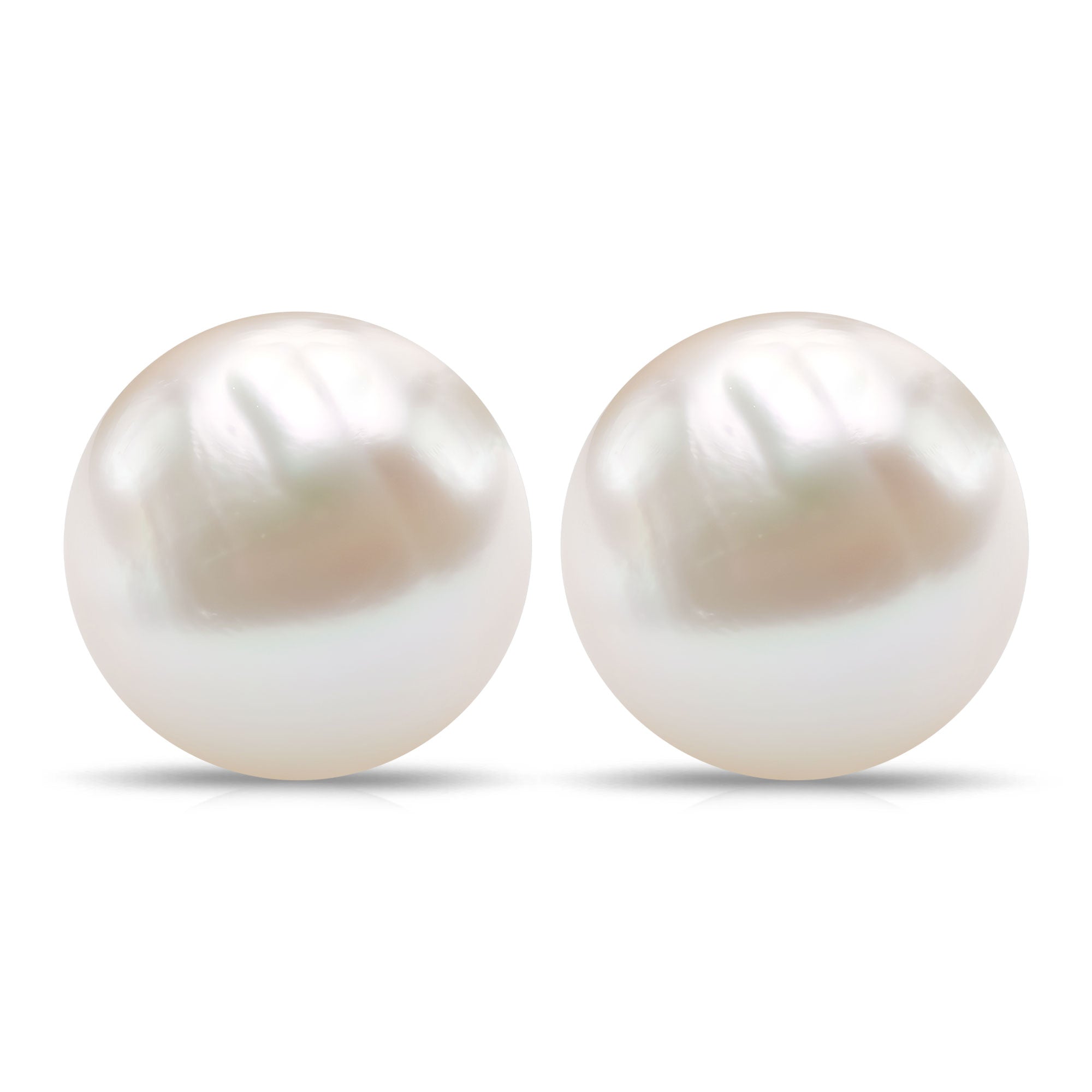 Elegant Freshwater Pearl Solitaire Stud Earrings Freshwater Pearl - ( AAA ) - Quality - Rosec Jewels
