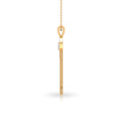 Key Pendant Necklace with Cubic Zirconia Zircon - ( AAAA ) - Quality - Rosec Jewels