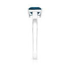 Princess Cut London Blue Topaz Solitaire Engagement Ring London Blue Topaz - ( AAA ) - Quality - Rosec Jewels