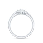 1.25 CT Princess Cut Zircon Trio Wedding Ring Set in Gold Zircon - ( AAAA ) - Quality - Rosec Jewels