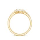 1.25 CT Princess Cut Zircon Trio Wedding Ring Set in Gold Zircon - ( AAAA ) - Quality - Rosec Jewels