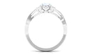 3/4 CT Oval Cut Solitaire Moonstone and Diamond Floral Halo Ring Moonstone - ( AAA ) - Quality - Rosec Jewels