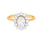 Princess Diana Inspired Simulated Diamond Engagement Ring Zircon - ( AAAA ) - Quality - Rosec Jewels
