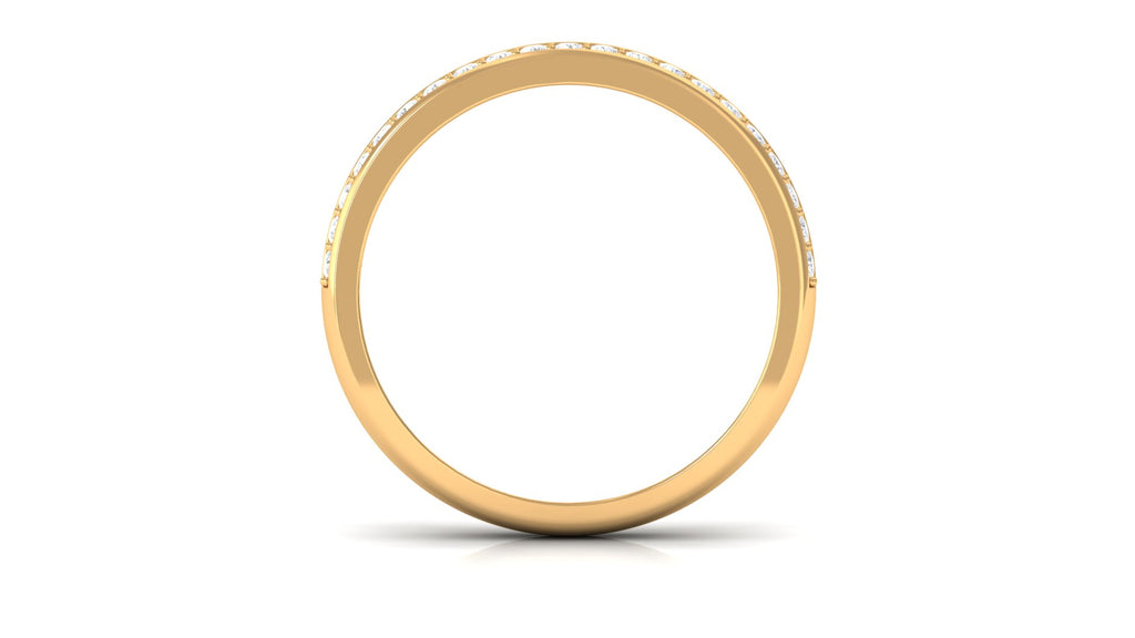 1.75 CT Natural Diamond Semi Eternity Ring in Prong Setting Diamond - ( HI-SI ) - Color and Clarity - Rosec Jewels