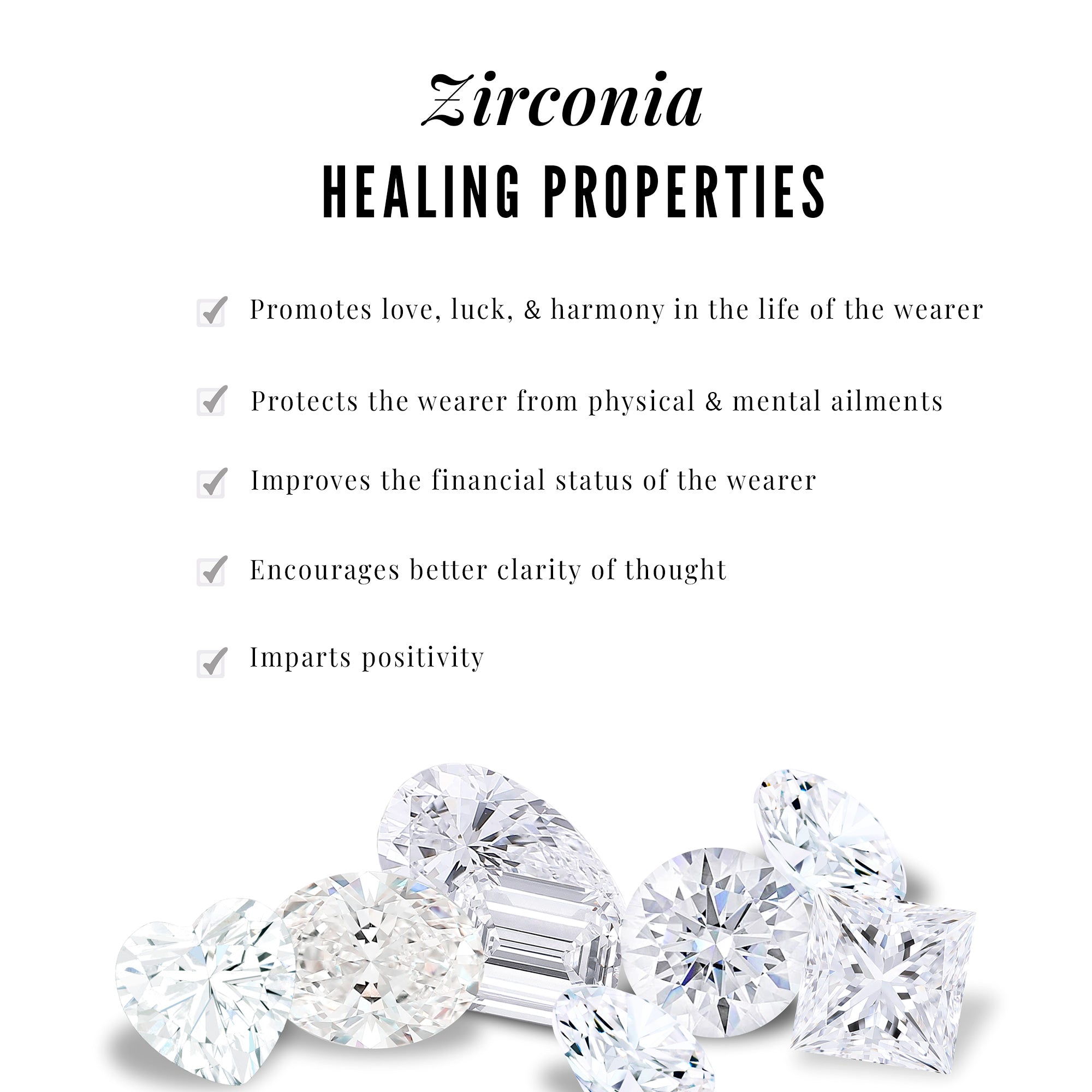 1/2 CT Zircon Gold Heart Drop Earrings in Bezel Setting Zircon - ( AAAA ) - Quality - Rosec Jewels